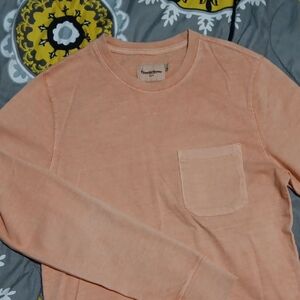 Goodfellow & Co Men's Light Peach Crewneck Longsleeve Tee